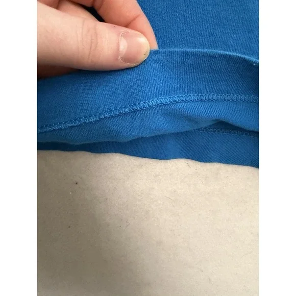 Vintage Carolina Panthers Shirt Men's XL Logo 7 3D Blue Single Stitch 90s - Picture 8 of 9